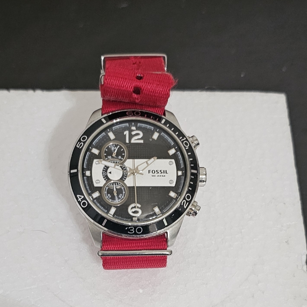 Fossil Silver Chronograph Watch